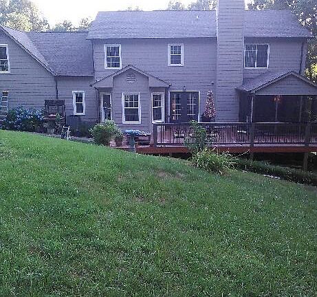 back yard deck