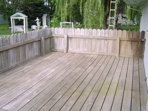 Nice Back Deck For BBQ
