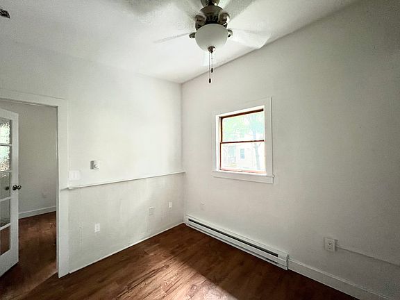 Open Living Room with Ceiling Fan
