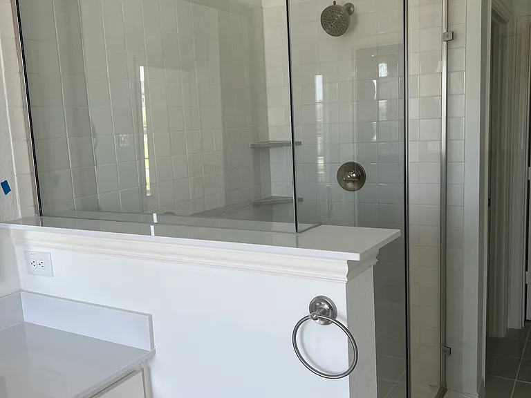 Oversized walk-in shower