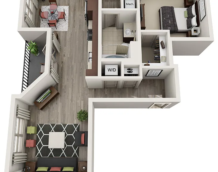 East Village floor plan The Gramercy