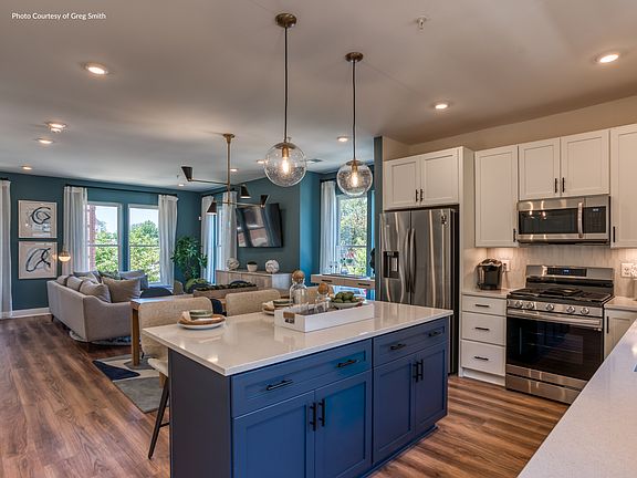 The open-concept living area offers plenty of space to grow over the years.