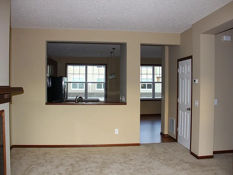 Living room with view to Kitchen