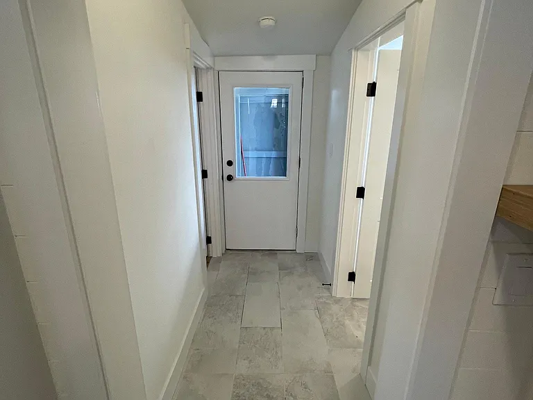 Hall to back porch/parking area
