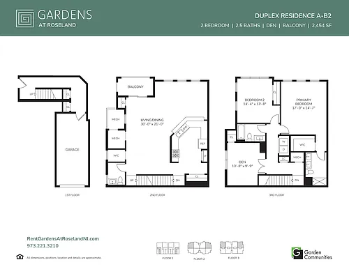 Floor plan Two Bedroom Duplex Apartment with Balcony A-B2