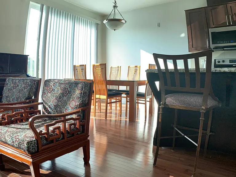 living and dining and kitchen area