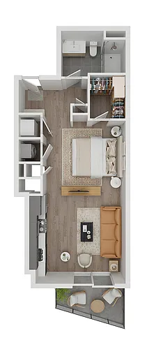 Floor plan Studio 09