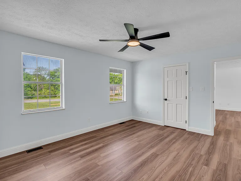 New ceiling fan in master bedroom