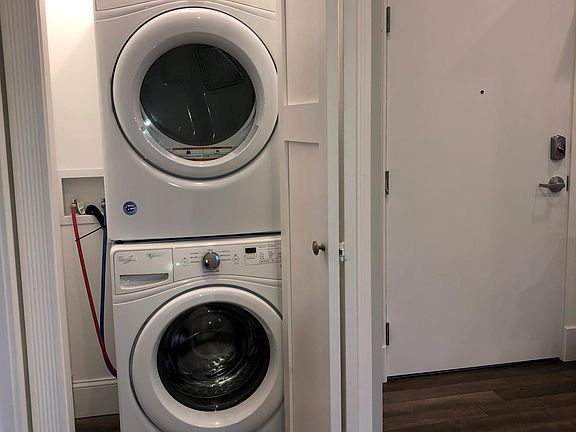 Washer and Dryer closet near entry.