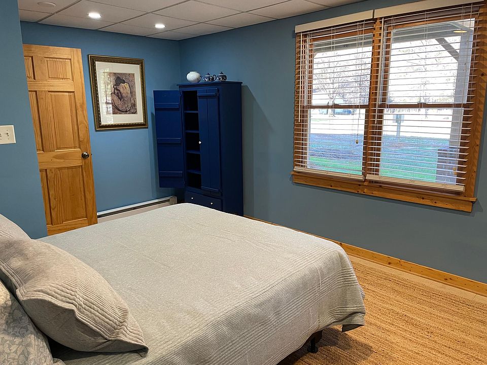 The shades of blue room is ready to soothe you!