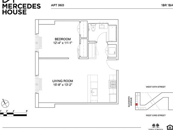 2nd image of 550 W 54th St #960