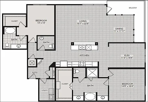 Floor plan B1
