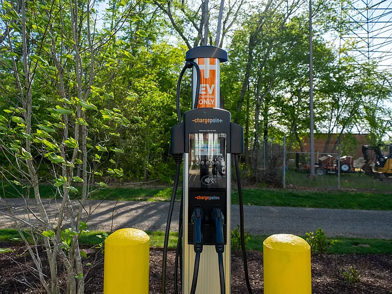 EV Charger in front of 134 Rosewick Corner Place