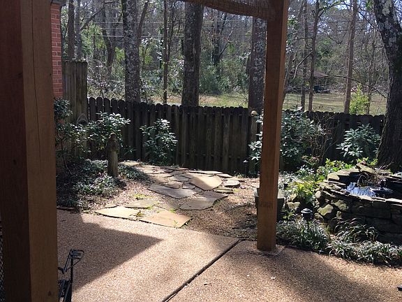 Patio, gazebo, pond