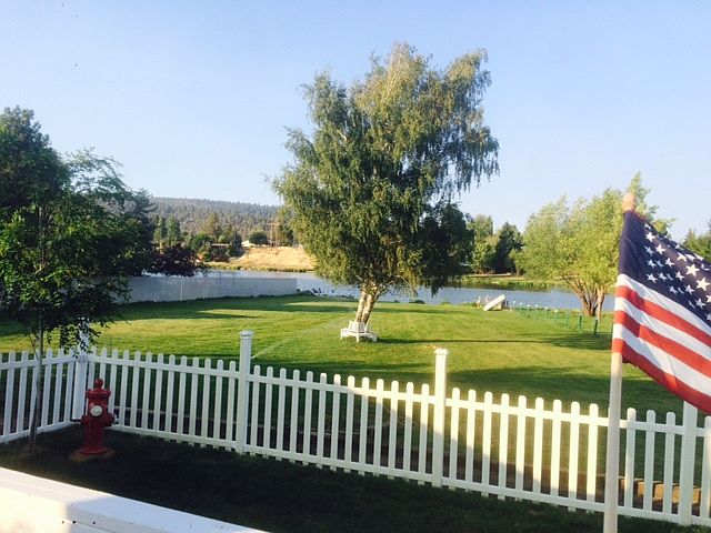 backyard  on river