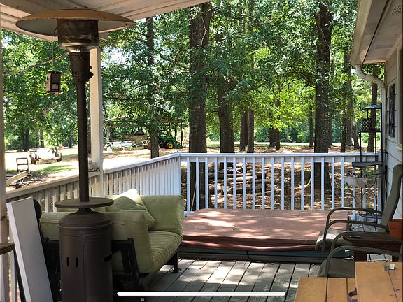 Recessed hot tub back porch