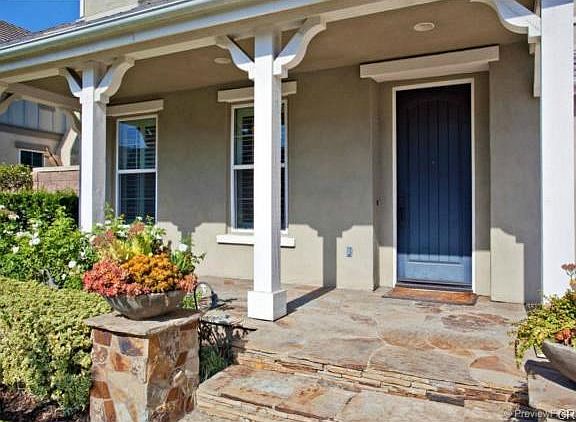 Custom slate entry with porch