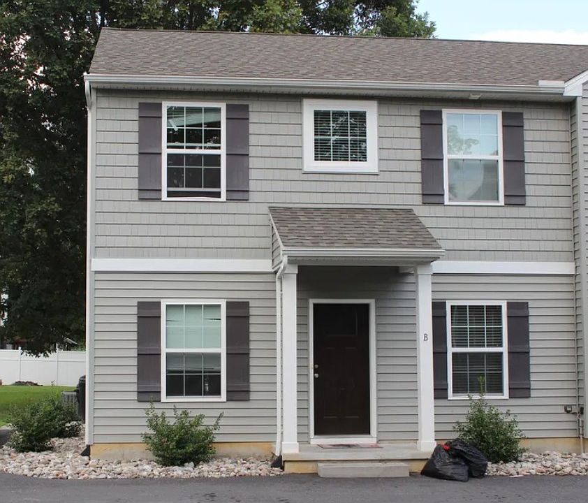 Front of Duplex, Unit B- Parking Spaces immediately to the left