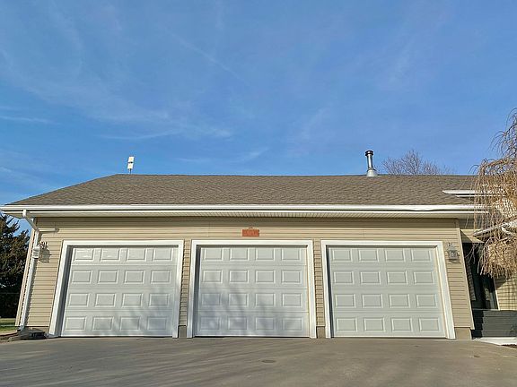 Oversized three car garage