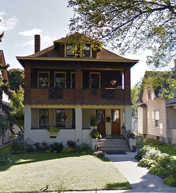 Front Elevation HUGE private front porch!