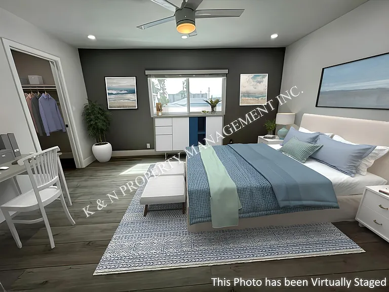 Large bedroom #1 with its own walk in closet