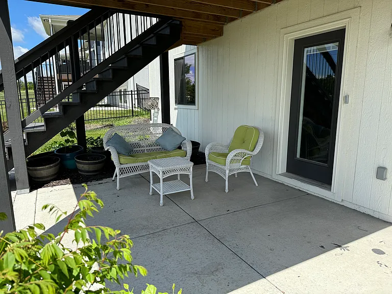 Patio from walkout basement