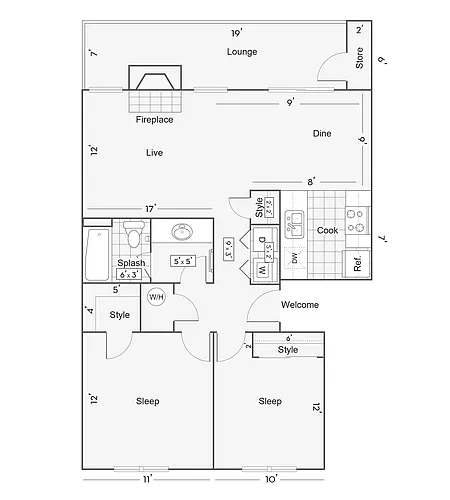 Floor plan 2A