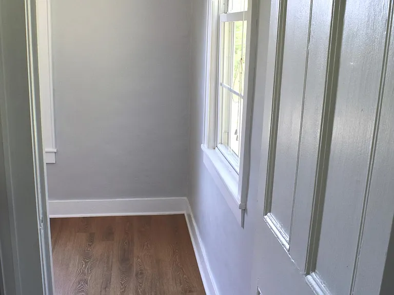 Bathroom into kitchen/dinning
