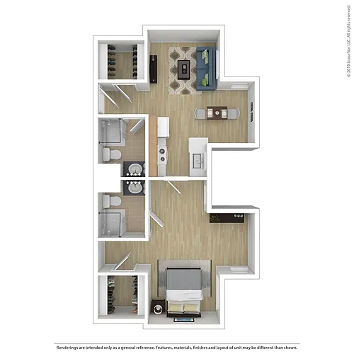 Floor plan 1 Bedroom