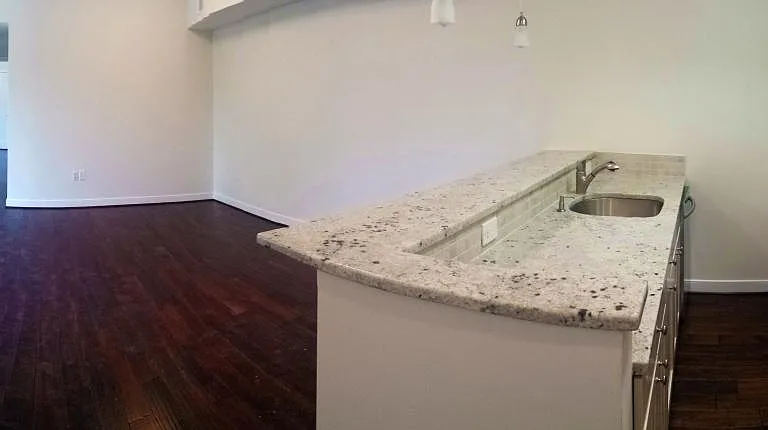 Kitchen and living room