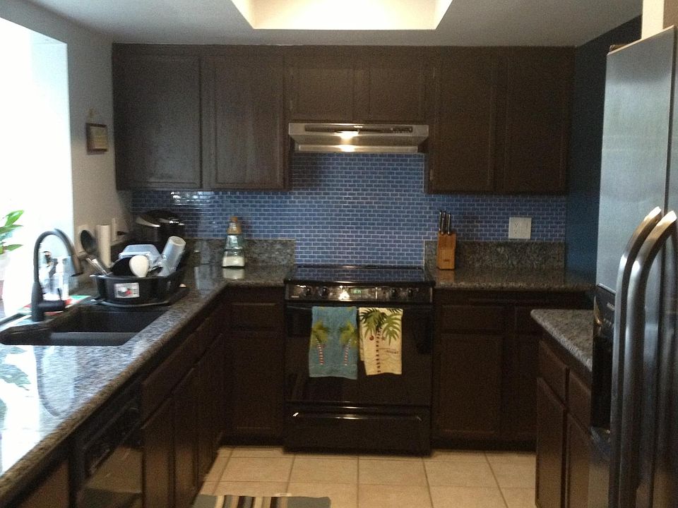 Granite and stainless steel in kitchen