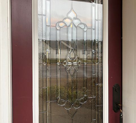 Decorative Glass Entry