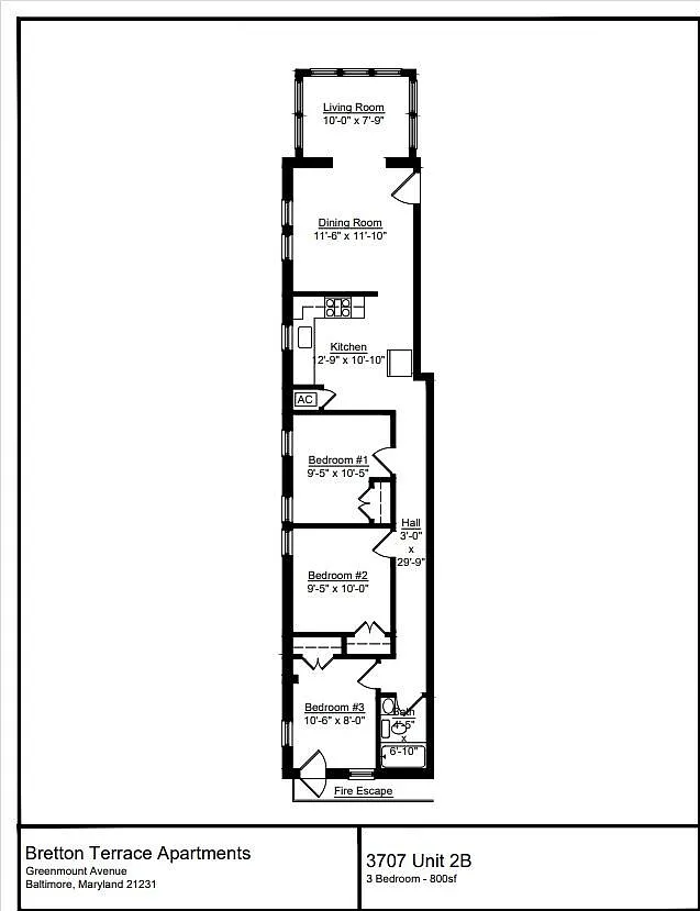 3 bed, 1000 sqft, $1,800 — Photo 2