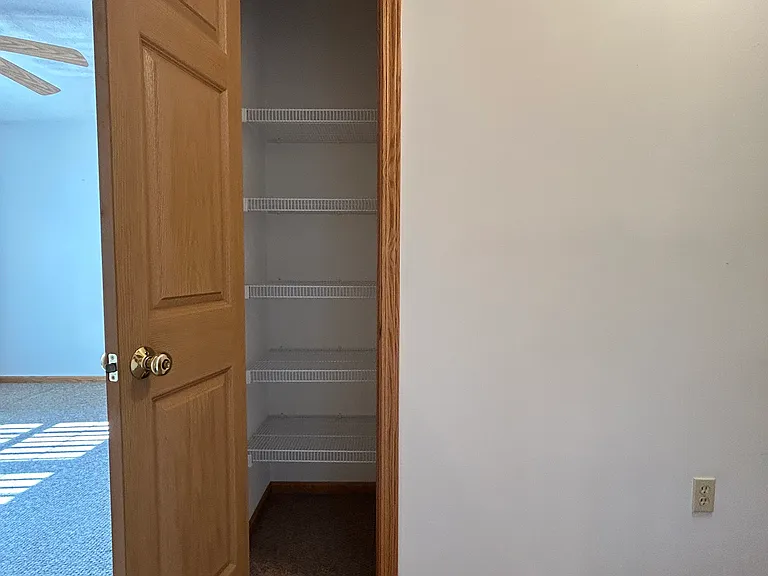 Upstairs hallway closet