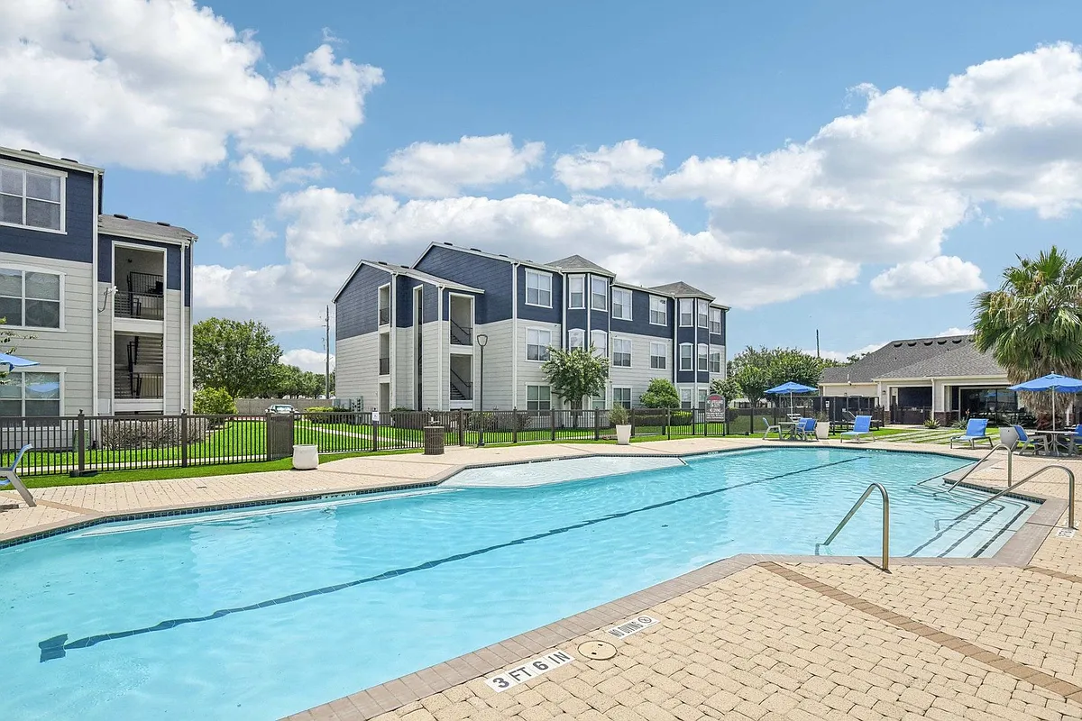Resort-Style Swimming Pool at Towne West Apartments in Houston, TX - Towne West