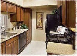 kitchen with cherry cabinets