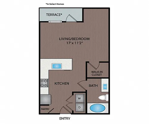 Floor plan 01S1A & 01S1B
