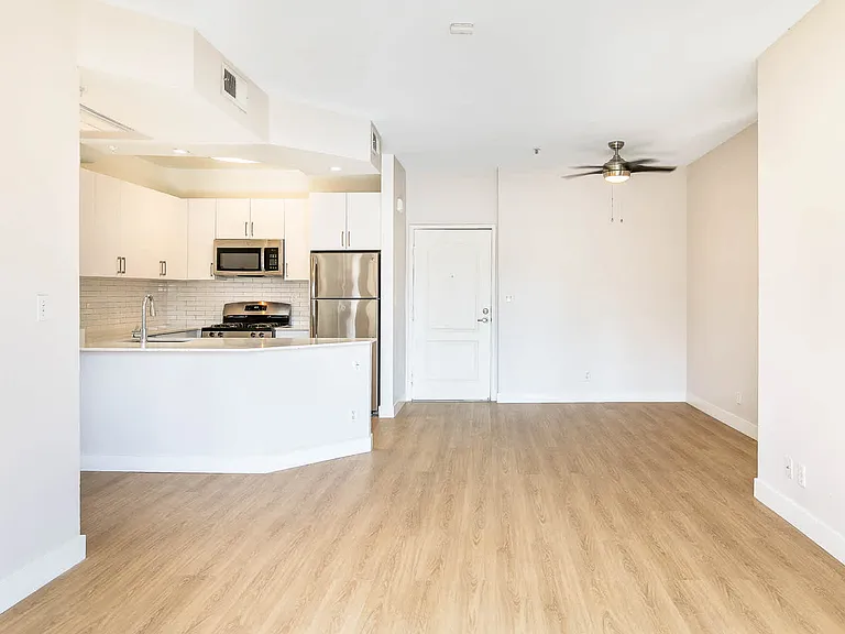 Kitchen and Living Room with Hard Surface Flooring