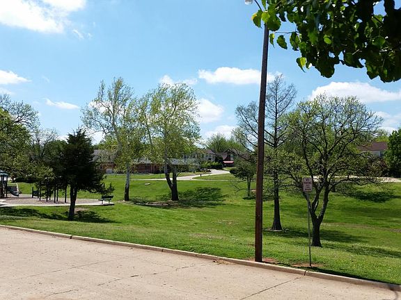 This is the view off the front porch! Denniston Park!