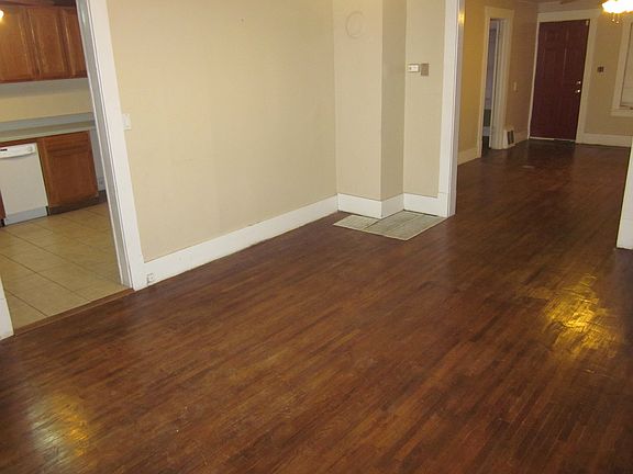 dining room, looking into kitchen and living room