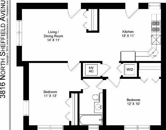 2nd image of 3816 N Sheffield Ave APT 1E