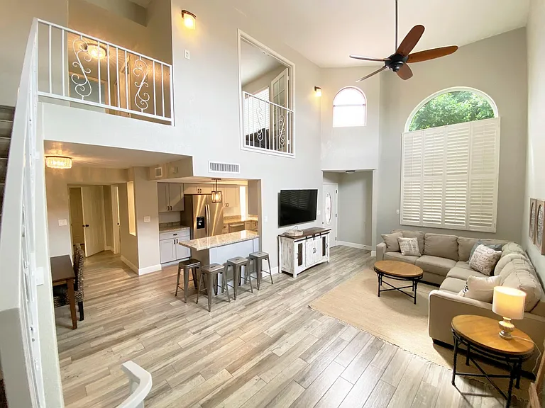 Soaring Ceilings with Fans in every room