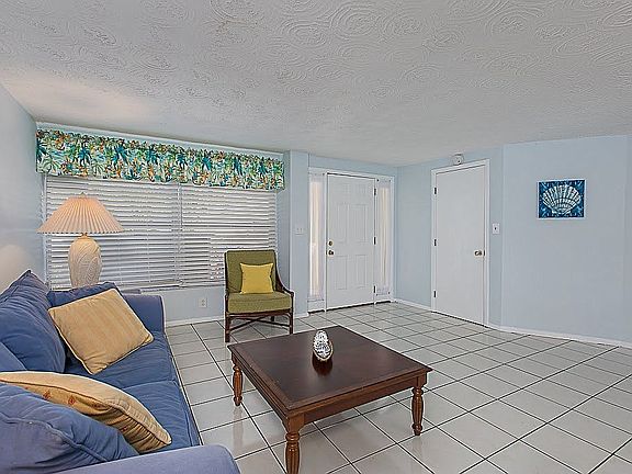 Front door and large window