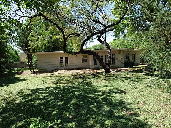 Backyard view of house