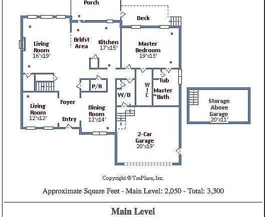 Main Level Floor Plan