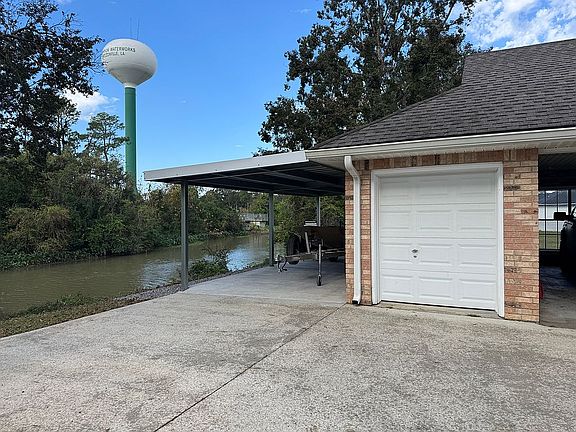 Attached garage and storage