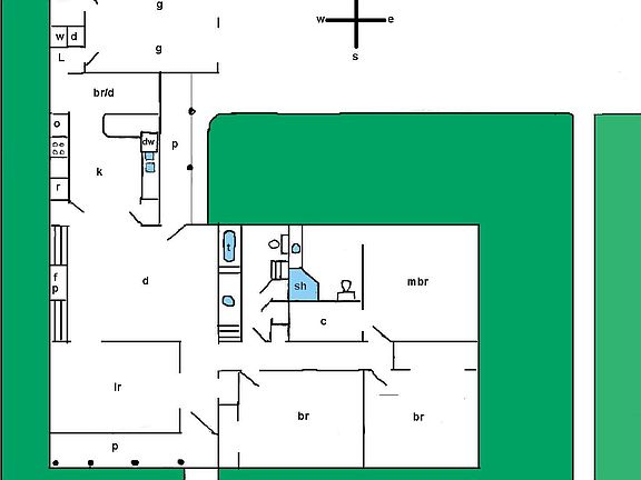 corner lot floorplan