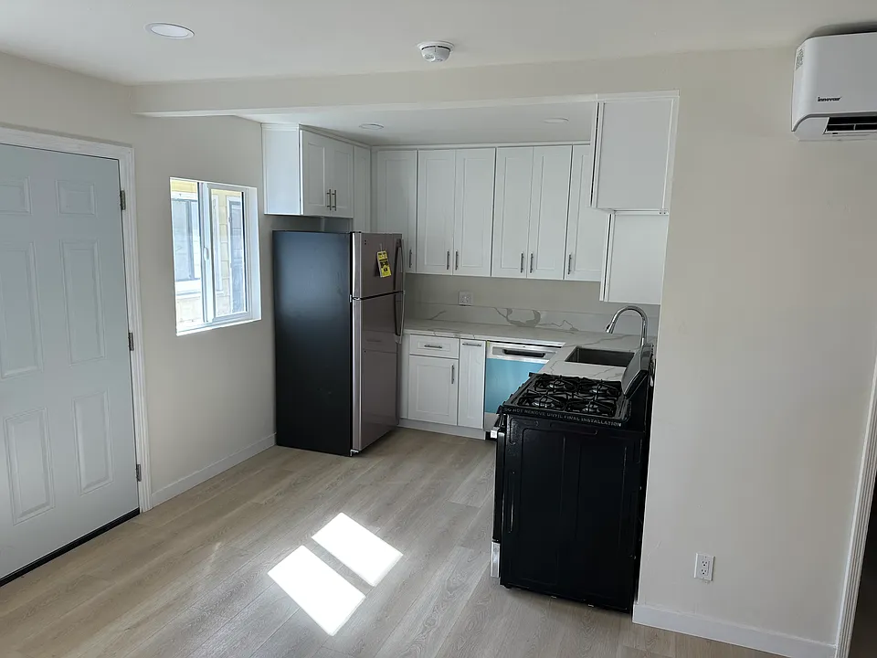 New kitchen with new appliances.
