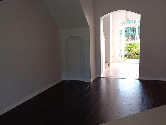 View from the kitchen to outside