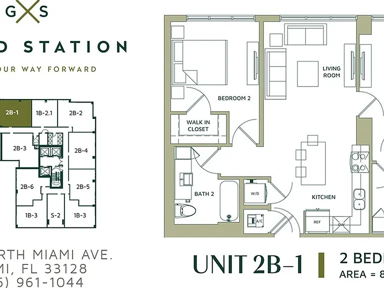 2 Bed 2 Bath (2B-1) 2 Bed 2 Bath (2B-1)